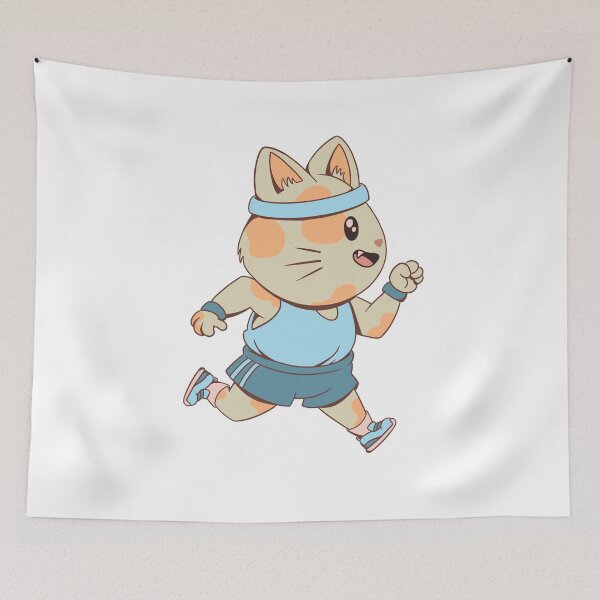 Item preview, Runner cat, running, jogging designed and sold by DerSenat.