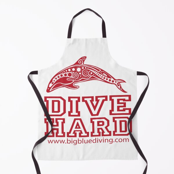 Item preview, Dive Hard Logo Maroon Red designed and sold by BigBlueDiving.