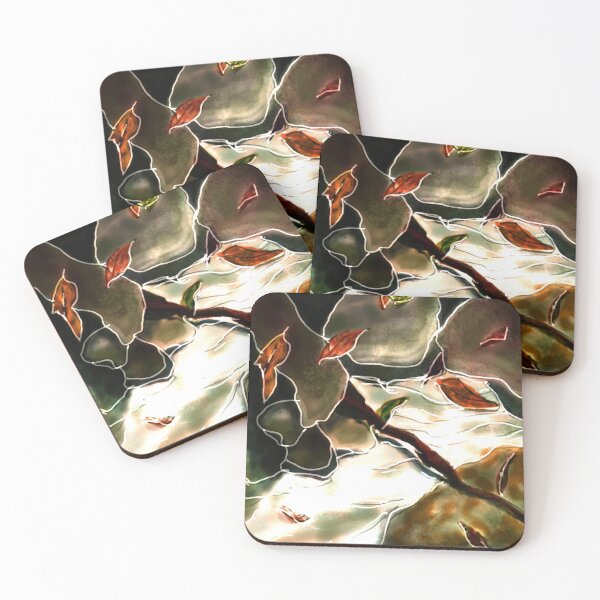 Item preview, Abstract rocks and leaves designed and sold by Anne Huth.