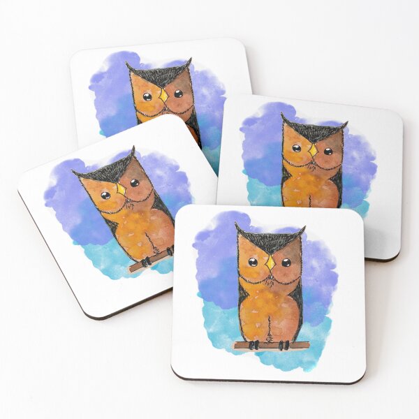 Item preview, Watercolor owl designed and sold by Createartforfun.
