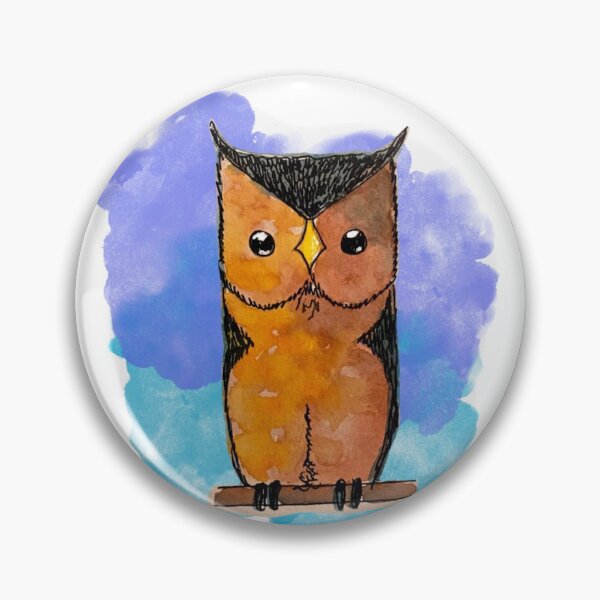Item preview, Watercolor owl designed and sold by Createartforfun.