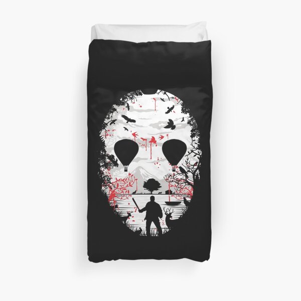 Horror Mashups: Camp Crystal Lake Duvet Cover