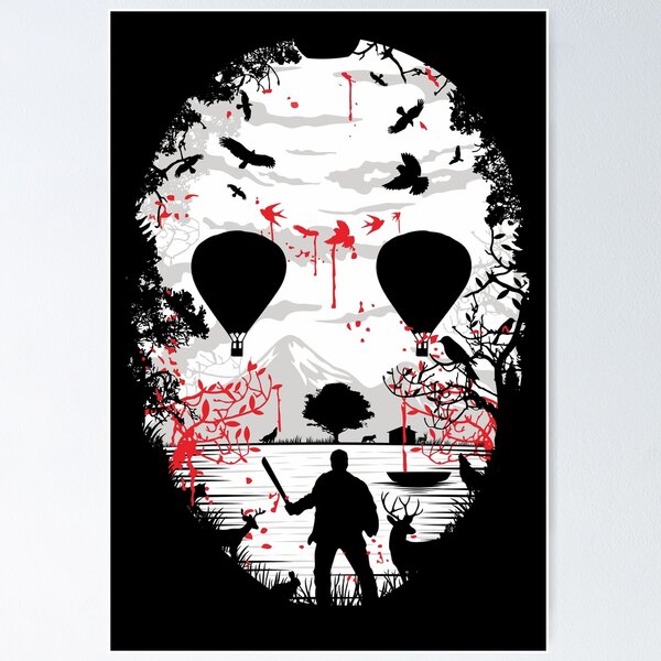 Aperçu de l'œuvre Mashups d'horreur: Camp Crystal Lake créée et vendue par Ghastly Wicked Creations Studio.