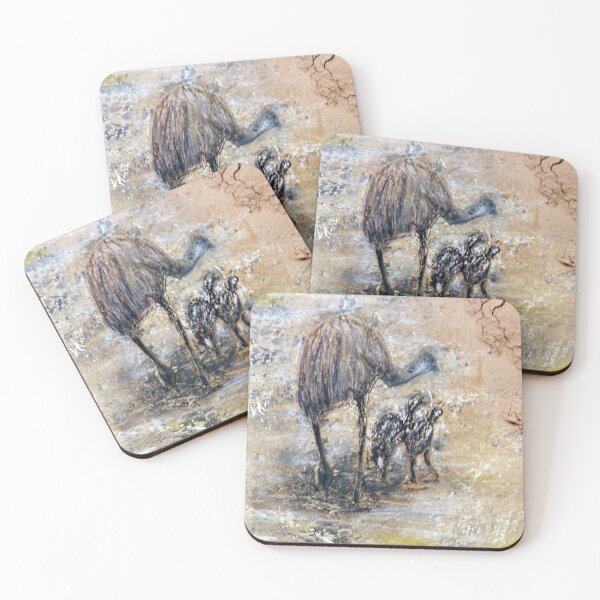 Item preview, Emus designed and sold by Anne Huth.