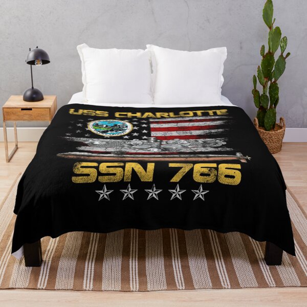 Item preview, USS Charlotte SSN 766 Attack Submarine Badge Vintage designed and sold by Genesis68.