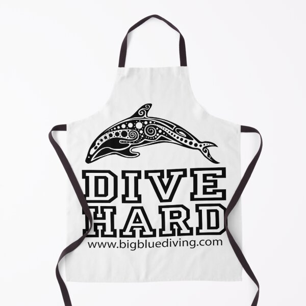 Item preview, Dive Hard Big Blue Front Logo in Black designed and sold by BigBlueDiving.