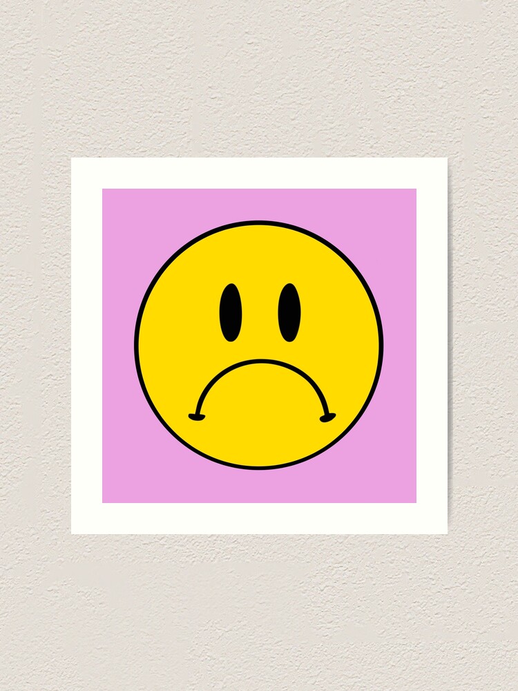 Sad Face, Happy Face,  Sticker for Sale by HappyFaceCo