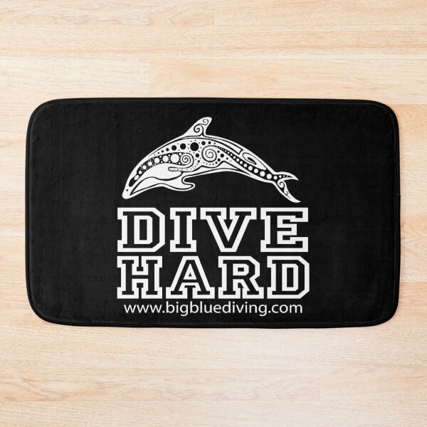 Item preview, Dive Hard Logo White designed and sold by BigBlueDiving.