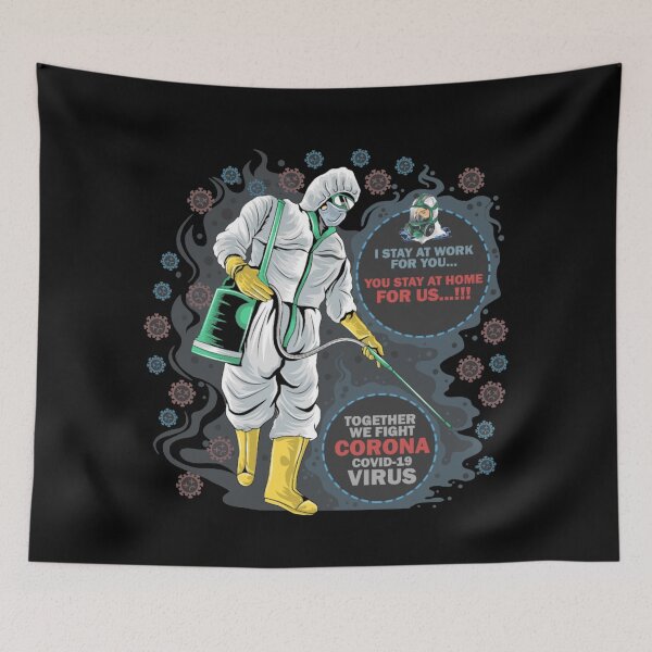 Item preview, I Stay At Work For You Covid 19 Virus Design designed and sold by darknessjeff86.