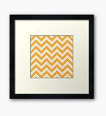 Yellow Chevron Framed Print