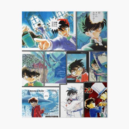 Detective Conan Edit - Color Pages Art Board Print for Sale by