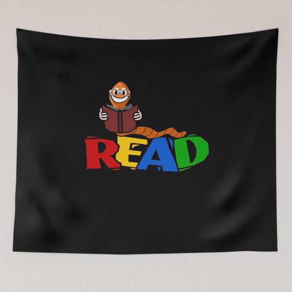 Item preview, Bookworm read designed and sold by mederDESIGNS.
