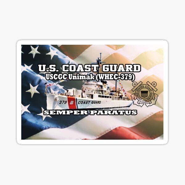 U.S. Coast Guard USCGC Unimak (WHEC-379) Sticker
