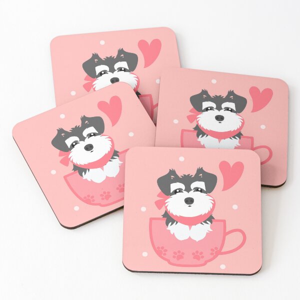 Item preview, Love Teacup Miniature Schnauzer Puppies designed and sold by Lulupainting.