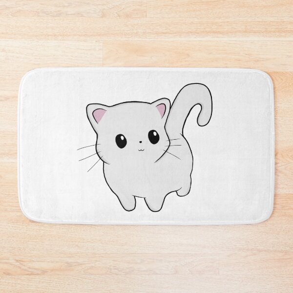 Item preview, Cute Kawaii White Kitty  designed and sold by KewtDesigns.