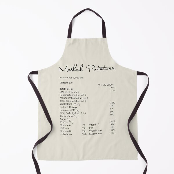 Item preview, Mashed Potatoes Nutrition facts designed and sold by hockeng.