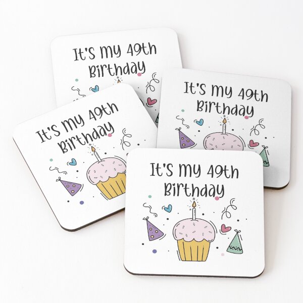 Item preview, It's my Happy 49th Birthday Cupcake Party Fun Fashion designed and sold by BlossomSky.