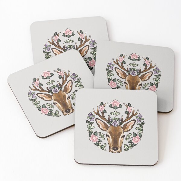 Item preview, Floral Deer designed and sold by SparkleSnake.
