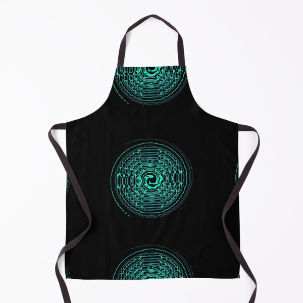 Item preview, Teal Swircles on Black designed and sold by AlteredAtelier.