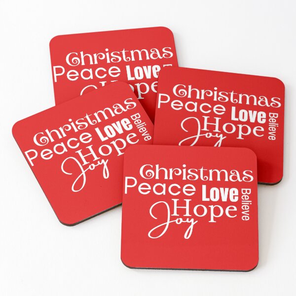 Item preview, Joy Hope Love Peace Christmas designed and sold by Joy Poddar.