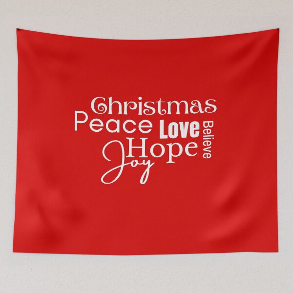 Item preview, Joy Hope Love Peace Christmas designed and sold by Joy Poddar.