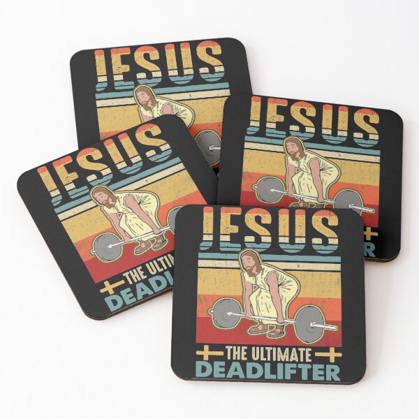 Item preview, Vintage Jesus The Ultimate Deadlifter Funny Workou designed and sold by WoodjohnTees.