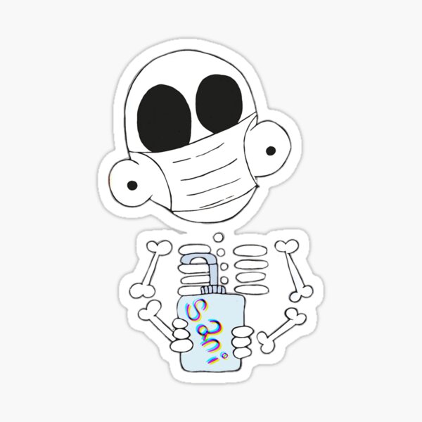 Zanoskull - Mask and Sani Sticker