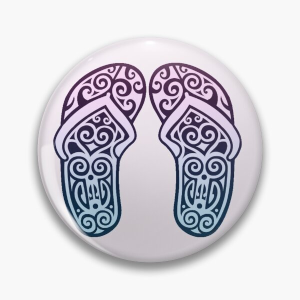 Item preview, Maori Polynesian Jandals designed and sold by Aroha Designs.