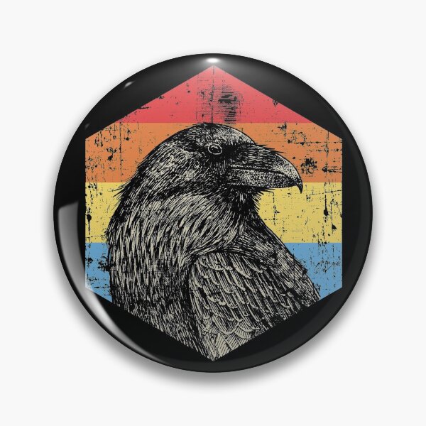 Item preview, Vintage Raven Art Bird Watching Animal designed and sold by WoodjohnTees.
