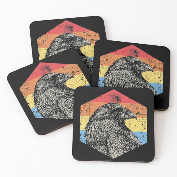 Item preview, Vintage Raven Art Bird Watching Animal designed and sold by WoodjohnTees.