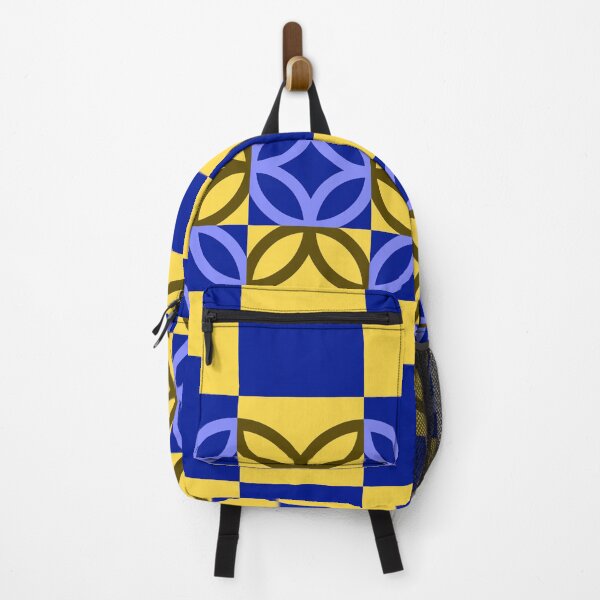 Item preview, Checkered Circles Yellow and Dark Blue Pattern designed and sold by Istvan Ocztos.