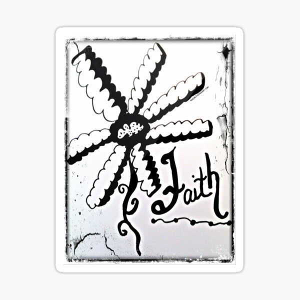 Rachel Doodle Art - Faith Sticker