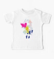 Acrylic paint brush strokes. Baby Tee