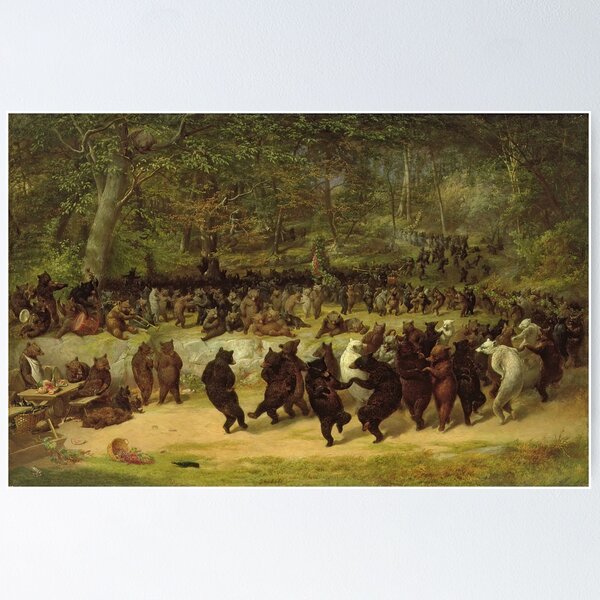 Item preview, William Holbrook Beard - The Bear Dance (1870) designed and sold by HistoryRestored.
