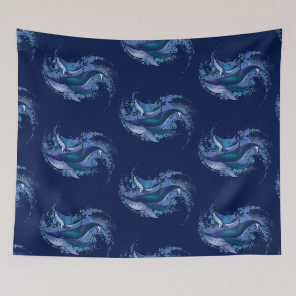 Item preview, Blue whales designed and sold by gioart95.