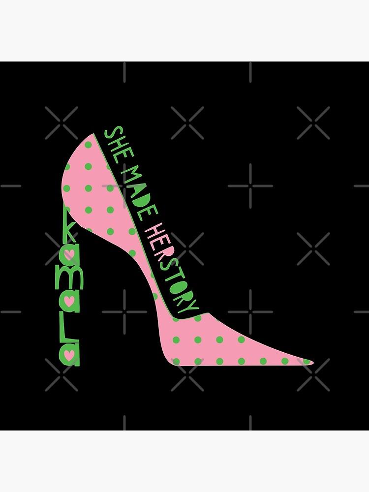 Thumbnail 4 of 4, Pillow, Kamala She Made Herstory Pink and Green designed and sold by 6256design.