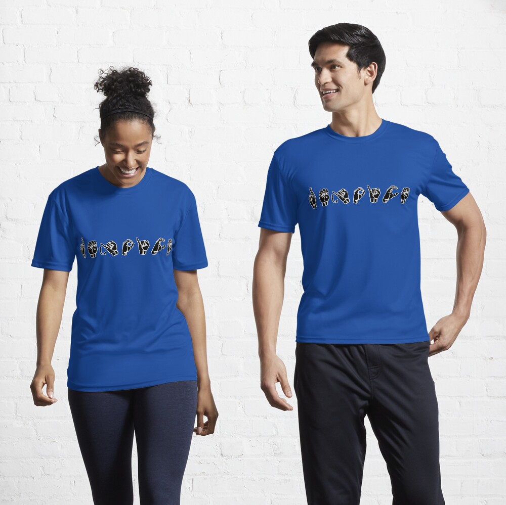 REJOICE ASL Sign Language Design Active T-Shirt