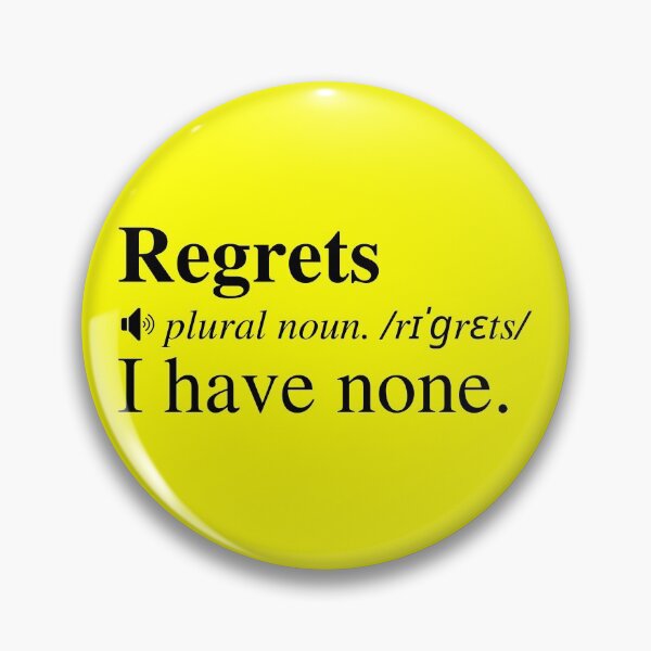 Item preview, Zero Regrets. We Only Have One Life So Regret Nothing And Live Your Best Life. designed and sold by mind-illusions.