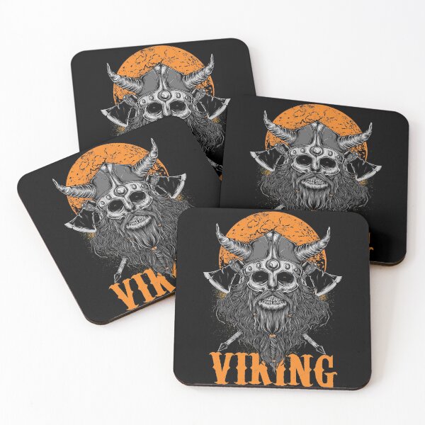 Item preview, Viking yellow skull designed and sold by WoodjohnTees.