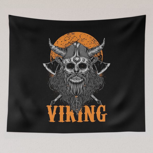 Item preview, Viking yellow skull designed and sold by WoodjohnTees.