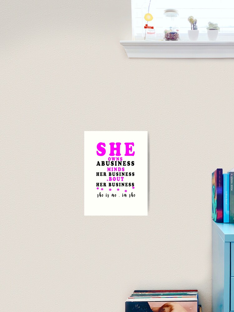 Download I Am She Svg Businesswoman Svg Working Woman Art Print By Meedfaraj Redbubble