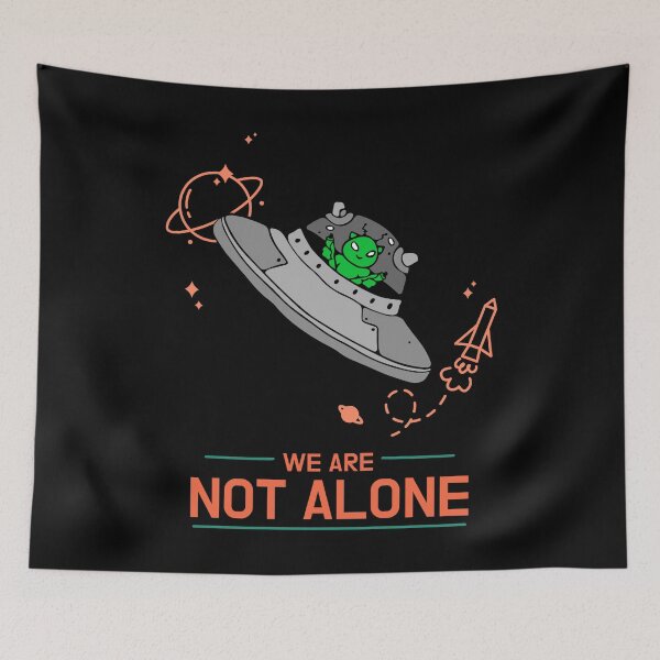 Item preview, We are not alone - Flying Saucers designed and sold by Arva-Designs.