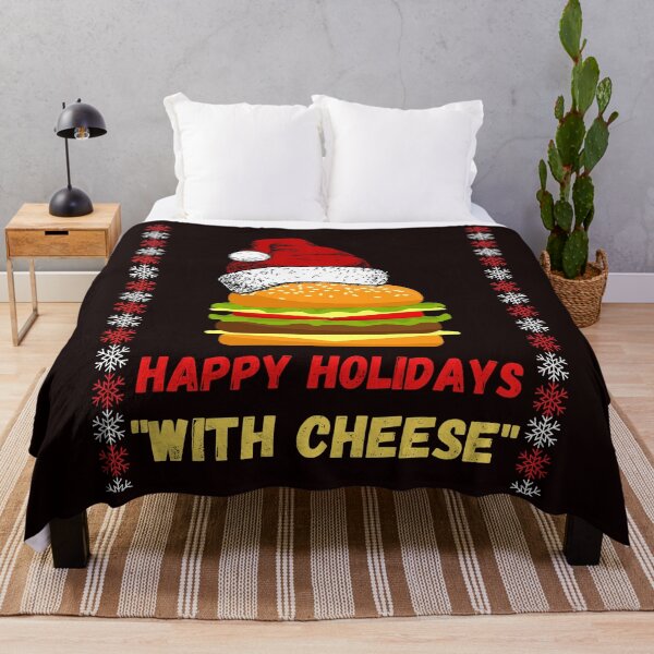 Item preview, Happy Holidays With Cheese designed and sold by WoodburyLake.