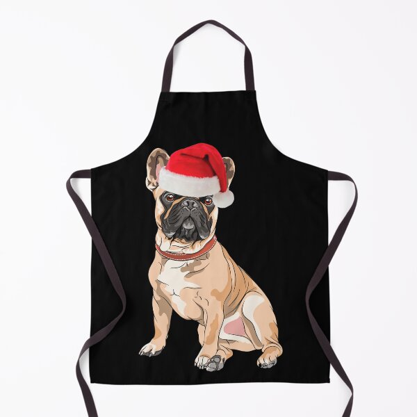 Item preview, Bulldog francés Navidad Santa Frenchie Navidad Crema Frenchie Fawn Frenchie Regalo designed and sold by FunShirtDesigns.
