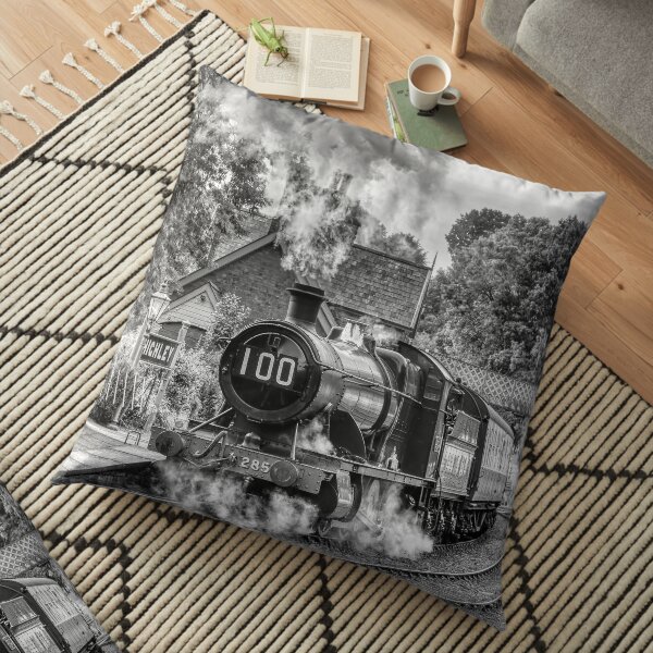 GWR 2857 100th Birthday - Black and White Floor Pillow