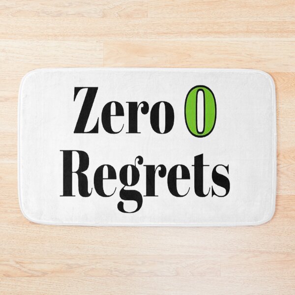 Item preview, Zero Regrets green designed and sold by NancyArtDesigns.