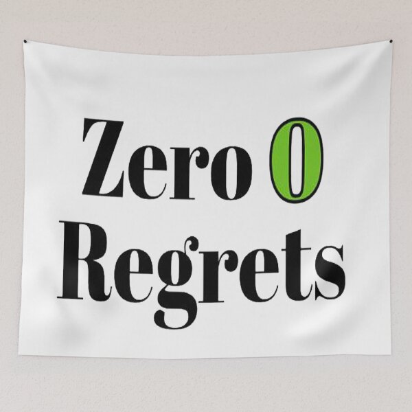 Item preview, Zero Regrets green designed and sold by NancyArtDesigns.