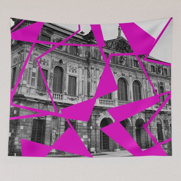 Item preview, Dresden Palais large garden with abstract shapes pattern designed and sold by emm-j.