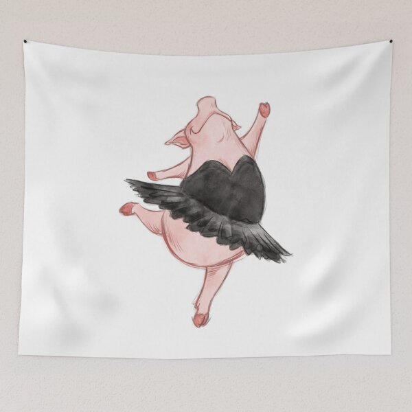 Item preview, Bacon Ballerina Pig designed and sold by JonThomson.