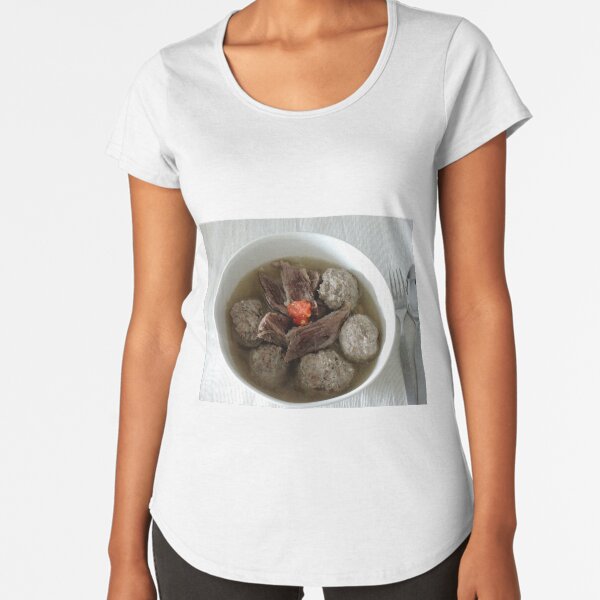 Meat Ball Soup Premium Scoop T-Shirt
